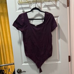Deep purple curve bodysuit